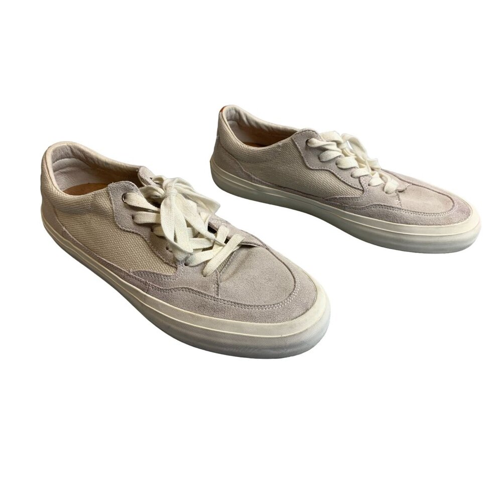 Arbor Mens Size 10.5 Lace Tie Up Sneaker Shoes Suede Beige flat